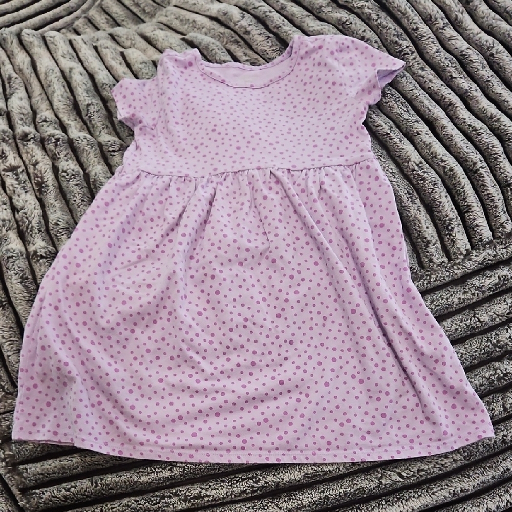 BCG Light Pink Polka Dot Kids Dress